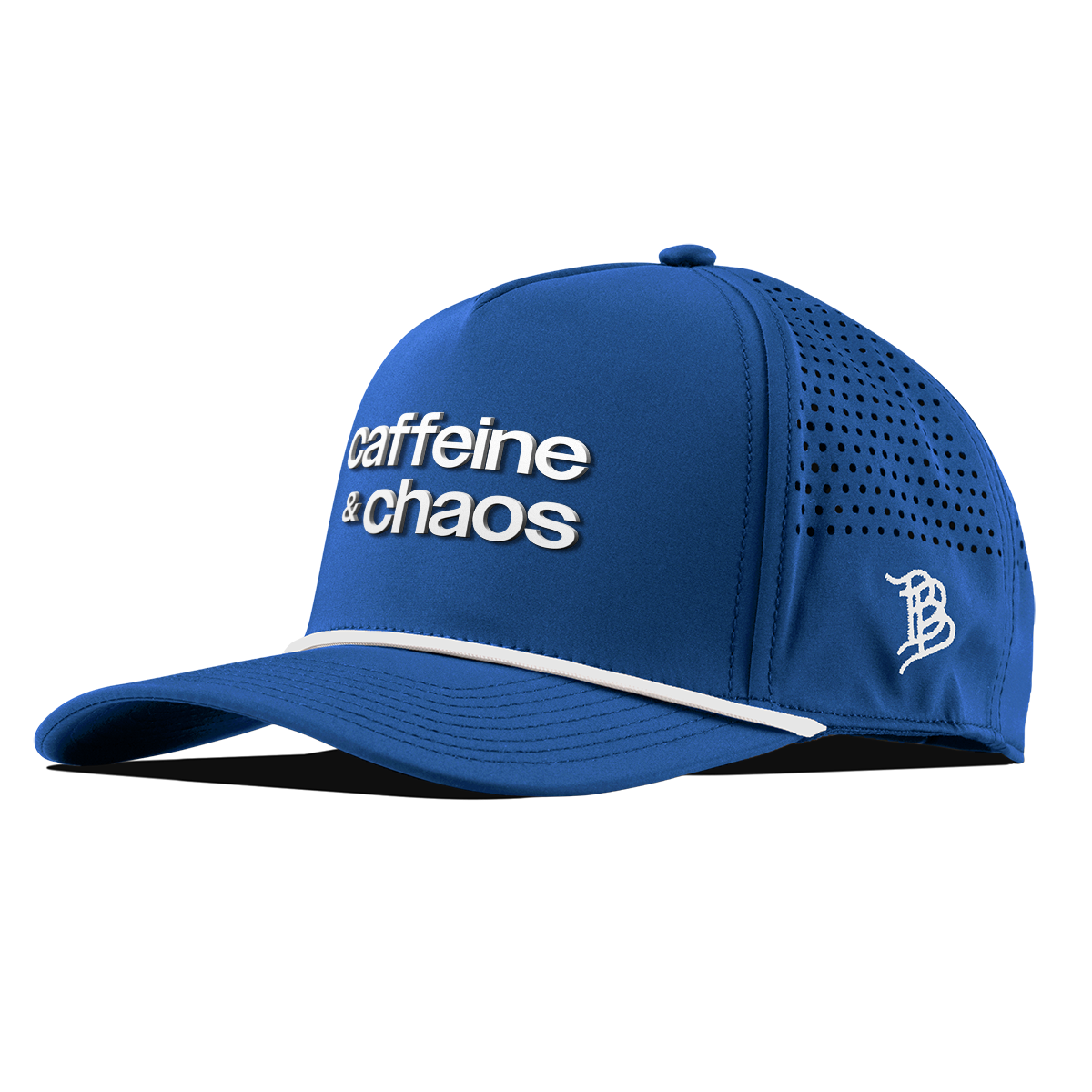 Caffeine & Chaos Curved 5 Panel Rope Royal
