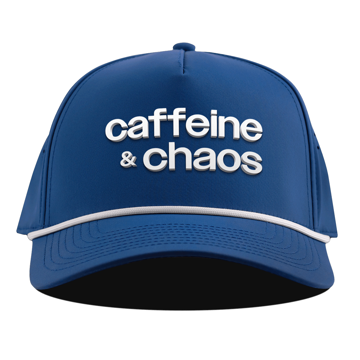 Caffeine & Chaos Curved 5 Panel Rope Royal