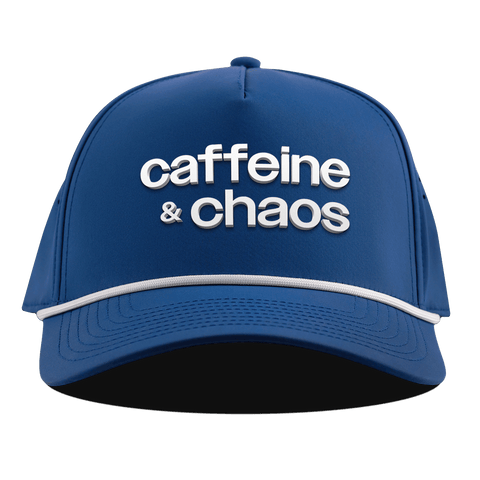 Caffeine & Chaos Curved 5 Panel Rope Royal