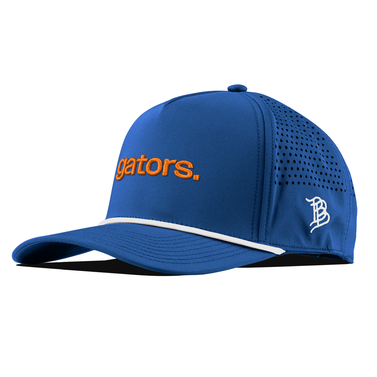 University of Florida "gators." Curved 5 Panel Rope Royal