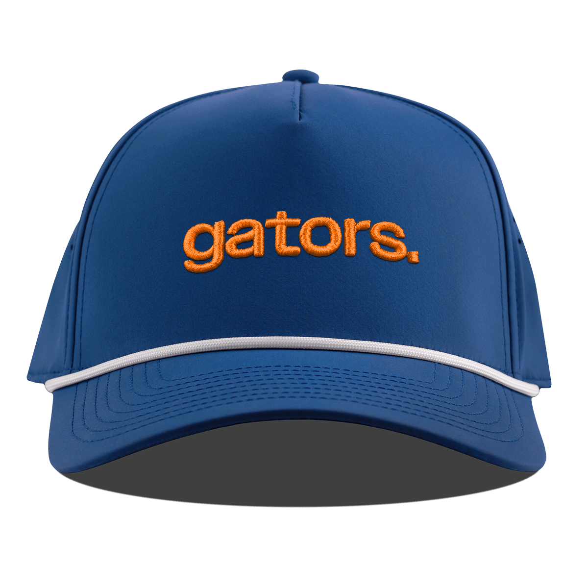 University of Florida "gators." Curved 5 Panel Rope Royal
