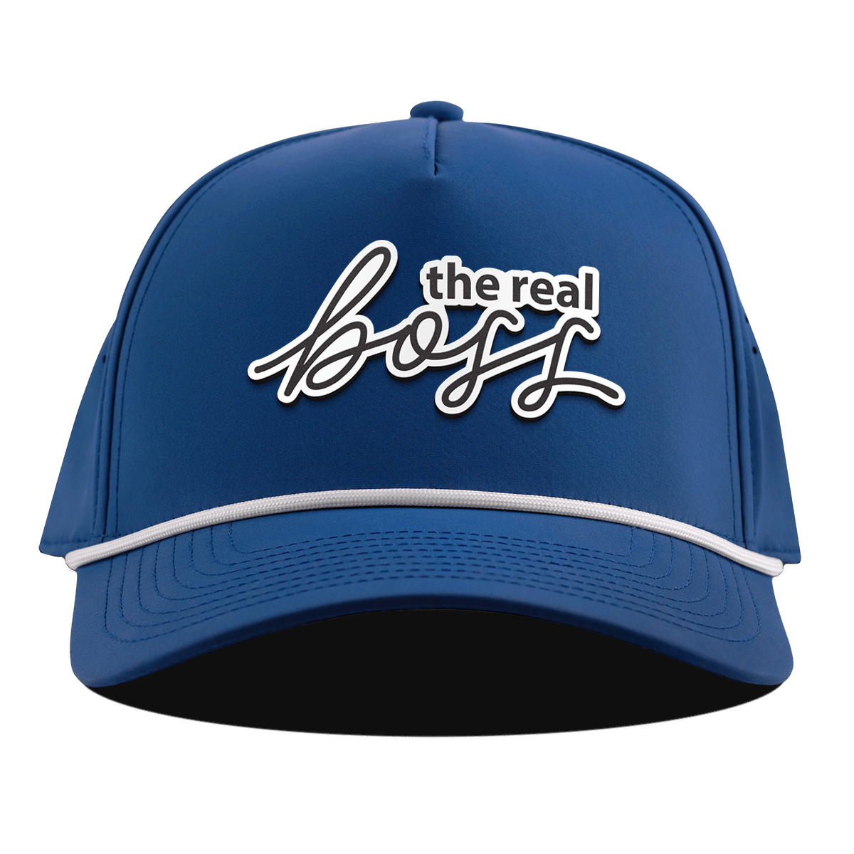 The Real Boss Curved 5 Panel Rope Royal