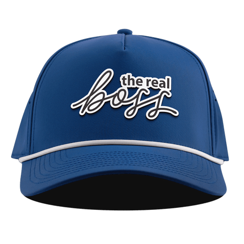 The Real Boss Curved 5 Panel Rope Royal