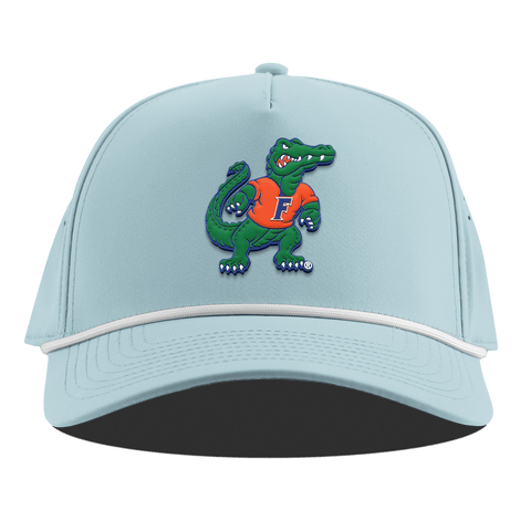 University of Florida "Albert The Gator" Curved 5 Panel Rope Sky Blue