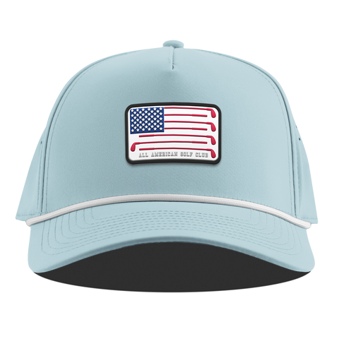 Hailey Ostrom "All American Golf Club" Curved 5 Panel Rope Sky Blue