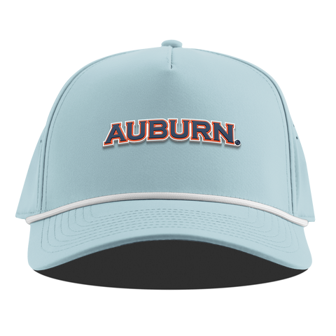 Auburn University "Auburn Block" Curved 5 Panel Rope Sky Blue