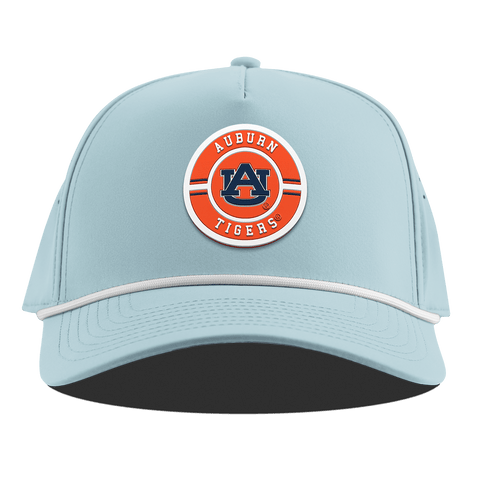 Auburn University "Auburn Seal" Curved 5 Panel Rope Sky Blue