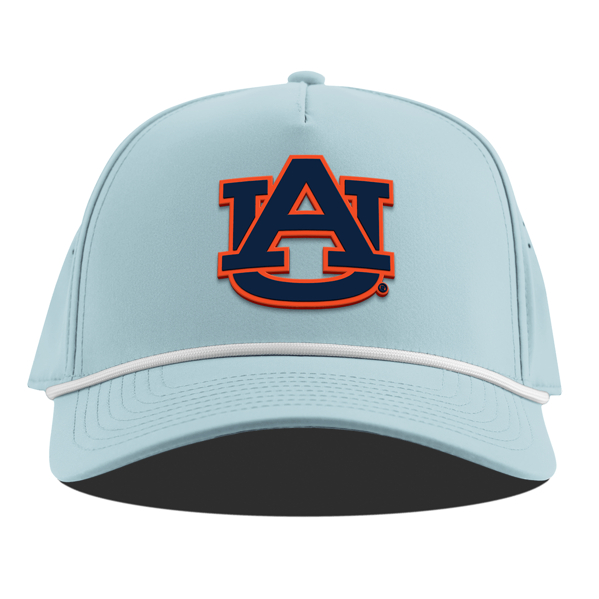 Auburn University "Auburn Team Logo" Curved 5 Panel Rope Sky Blue