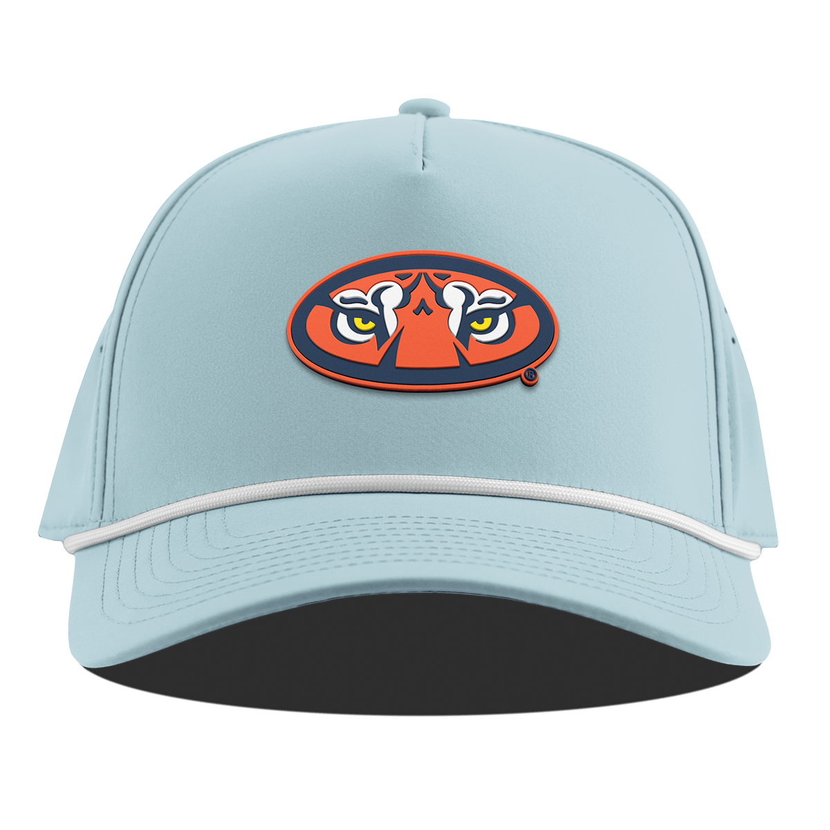 Auburn University "Auburn Tiger Eyes" Curved 5 Panel Rope Sky Blue