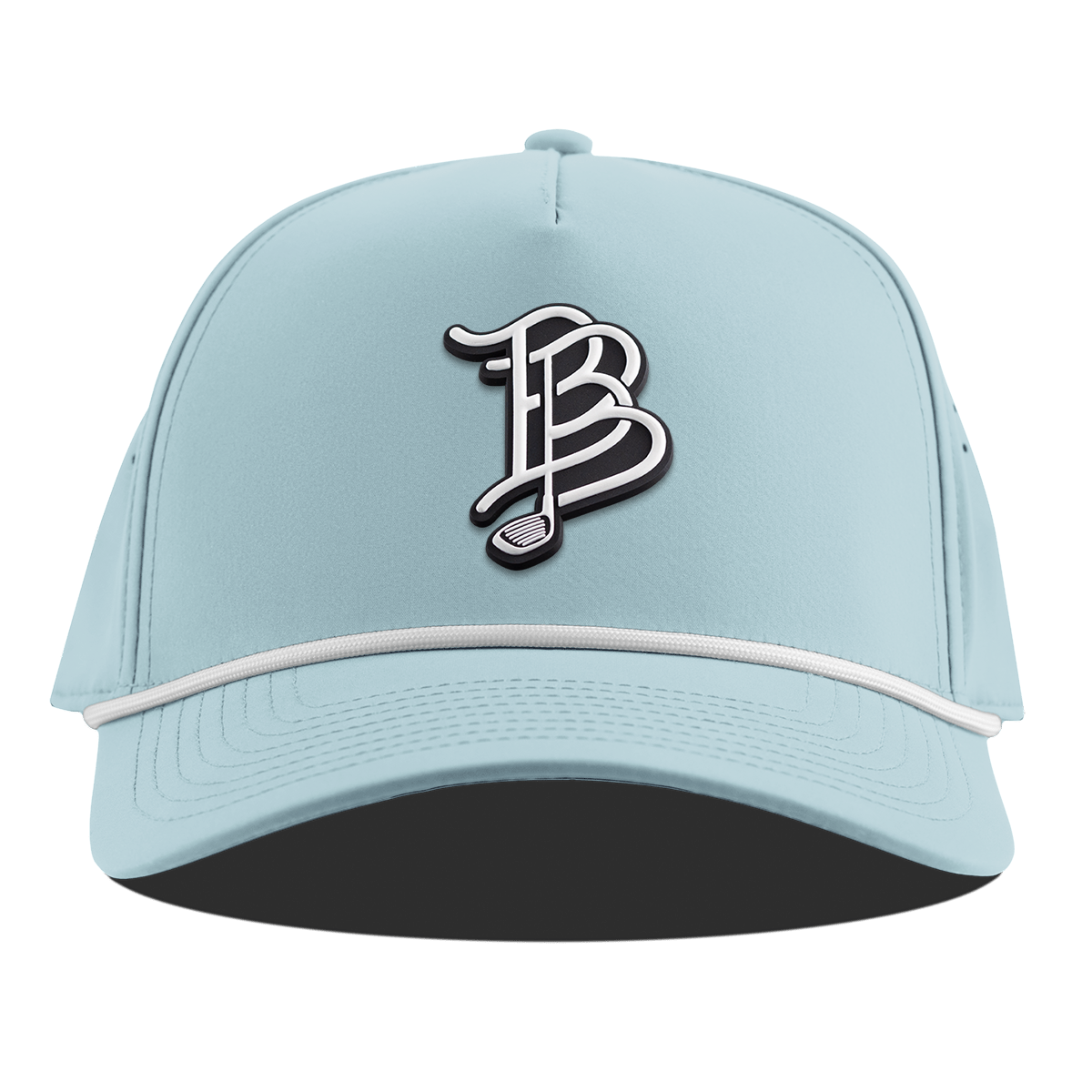 BB Golf Cutout PVC Curved 5 Panel Rope Sky Blue