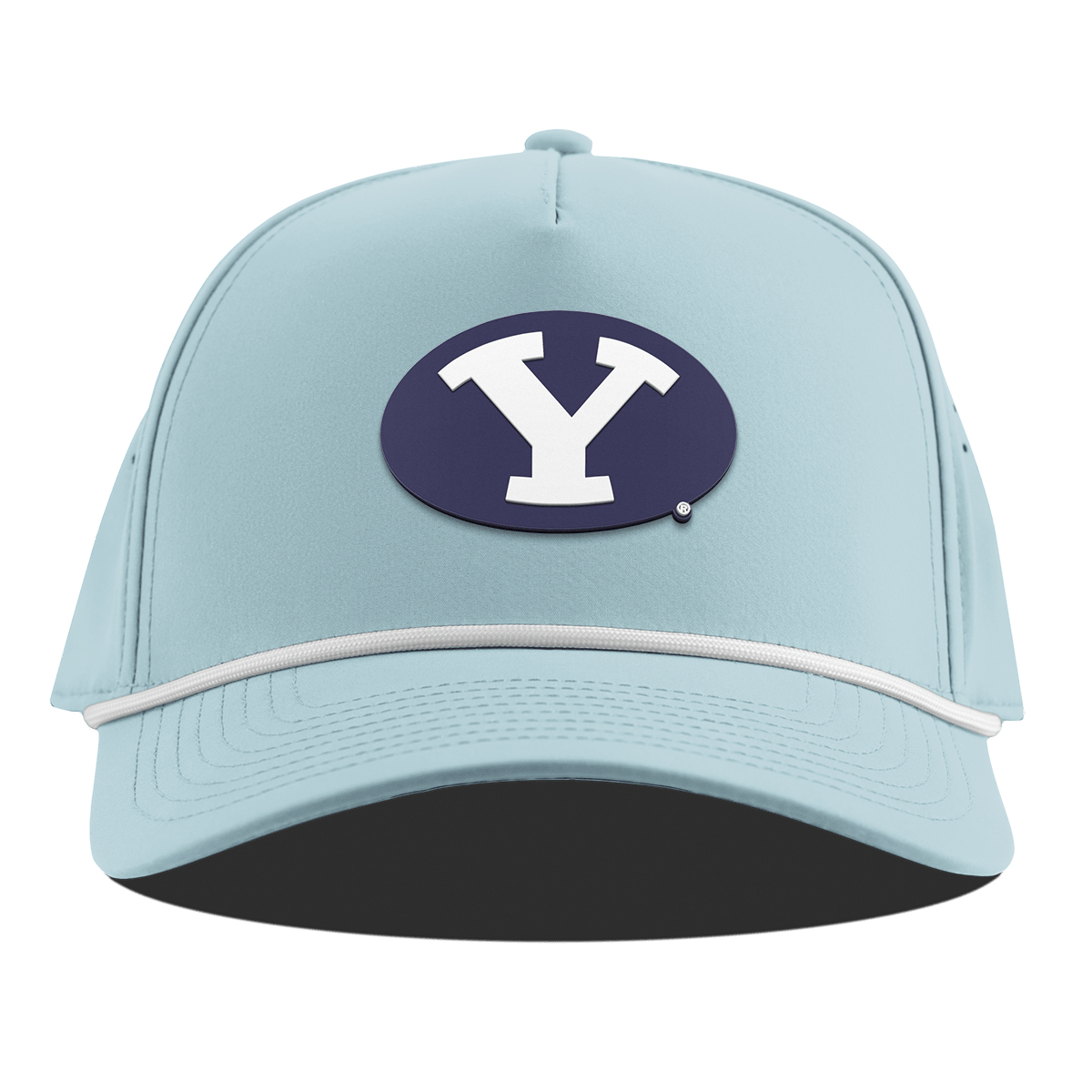 BYU "Brigham Young PVC" Curved 5 Panel Rope Sky Blue