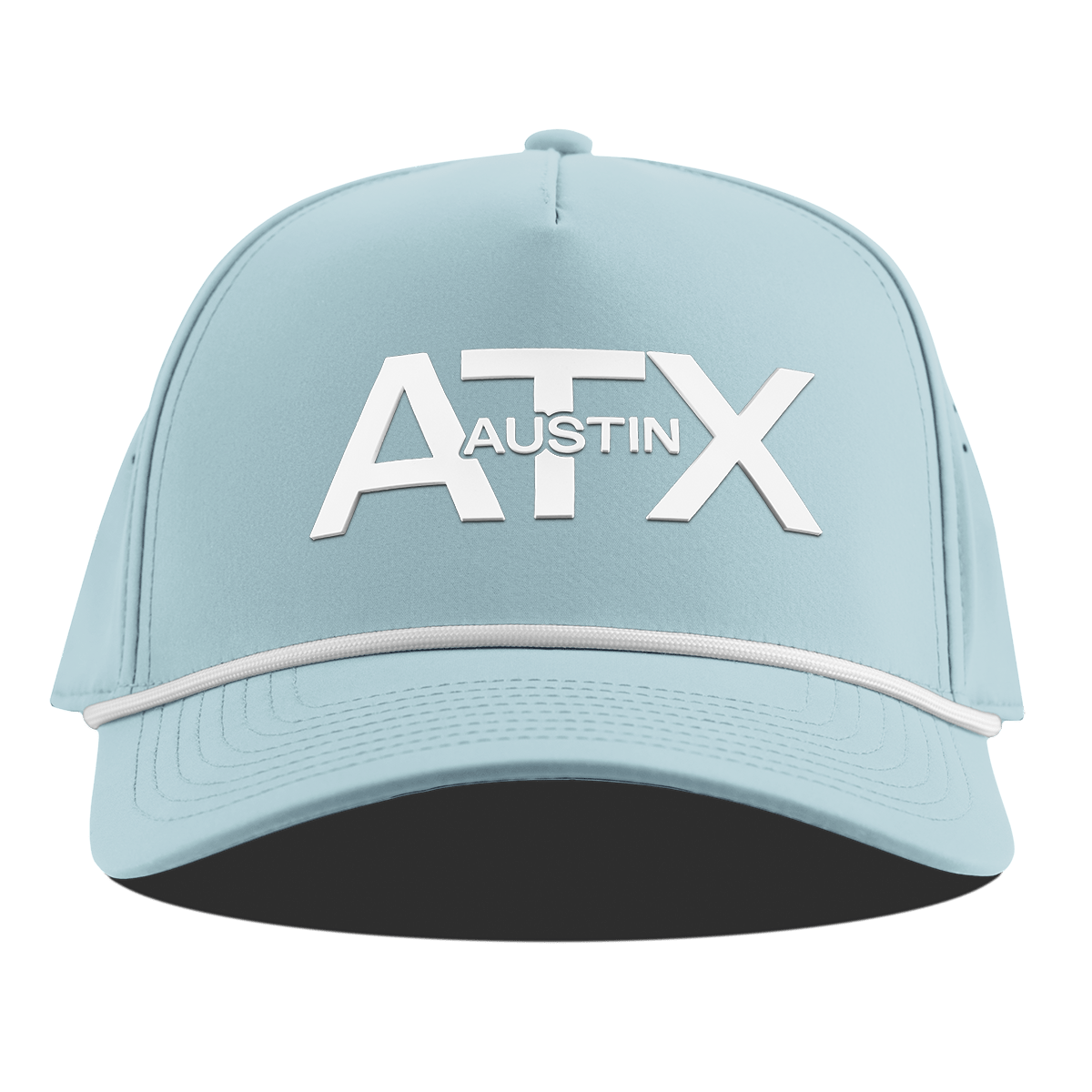 City Block Austin Curved 5 Panel Rope Sky Blue