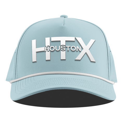 City Block Houston (HTX) Curved 5 Panel Rope Sky Blue