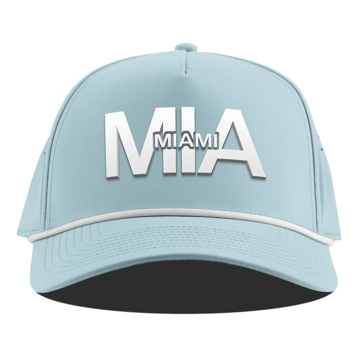 City Block Miami Curved 5 Panel Rope Sky Blue