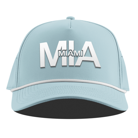 City Block Miami Curved 5 Panel Rope Sky Blue
