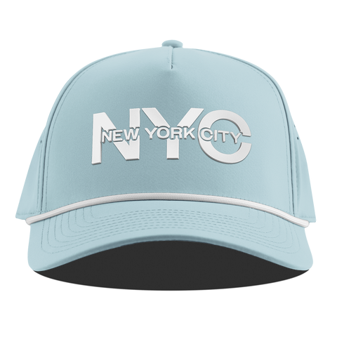 City Block New York Curved 5 Panel Rope Sky Blue