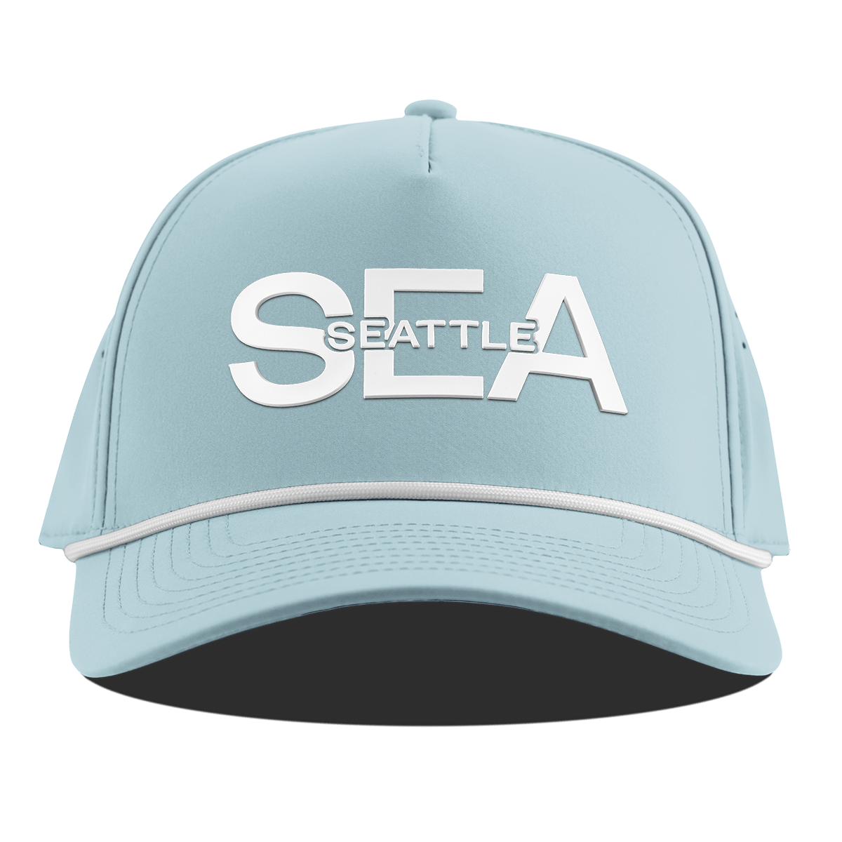 City Block Seattle Curved 5 Panel Rope Sky Blue