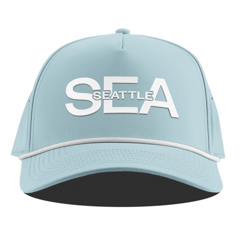 City Block Seattle Curved 5 Panel Rope Sky Blue