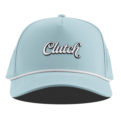 Clutch Script Curved 5 Panel Rope Sky Blue