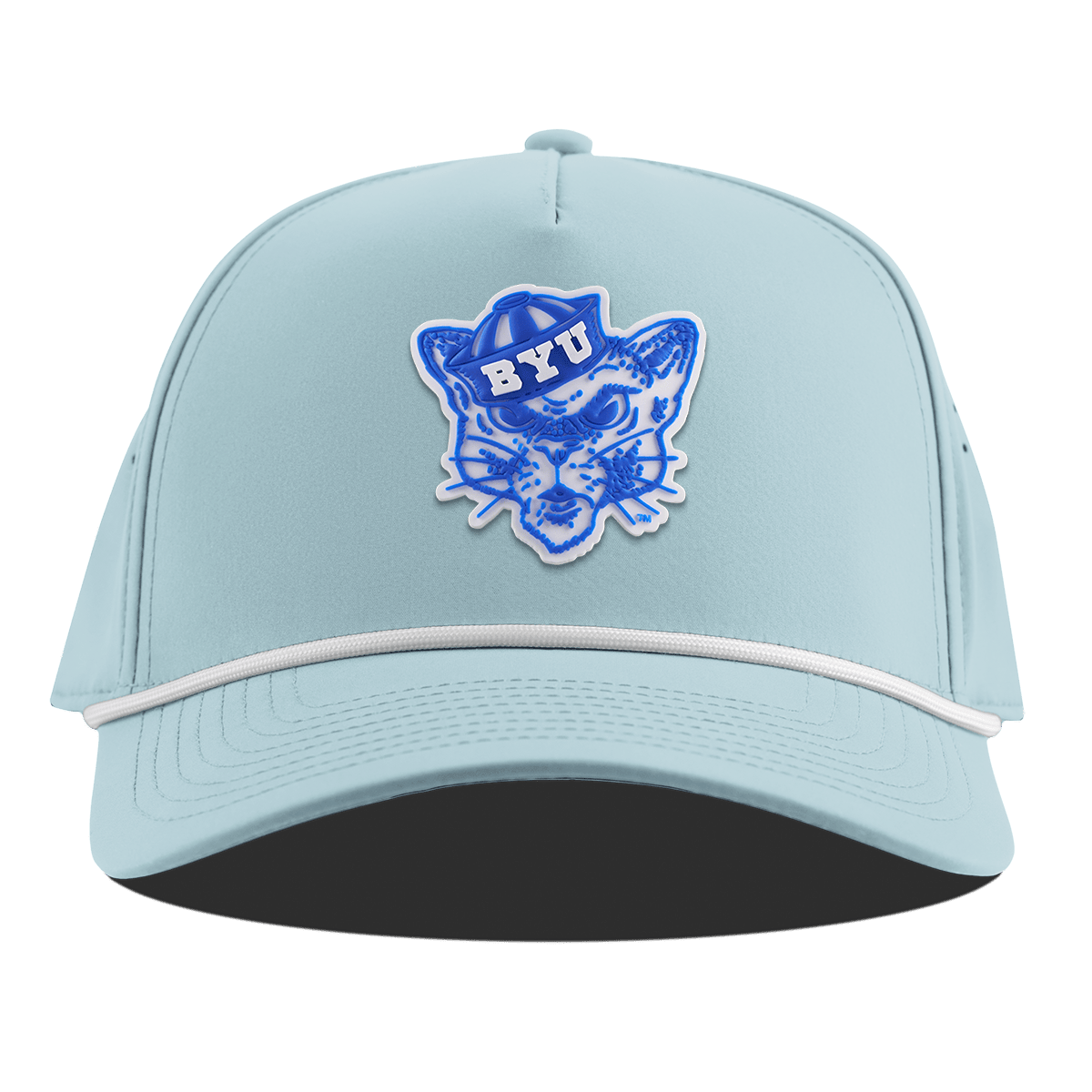 BYU "Cosmo The Cougar" Curved 5 Panel Rope Sky Blue