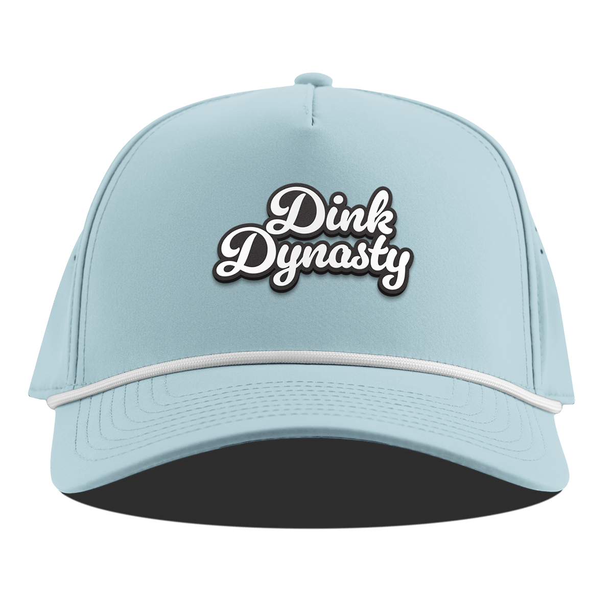 Dink Dynasty Script Curved 5 Panel Rope Sky Blue
