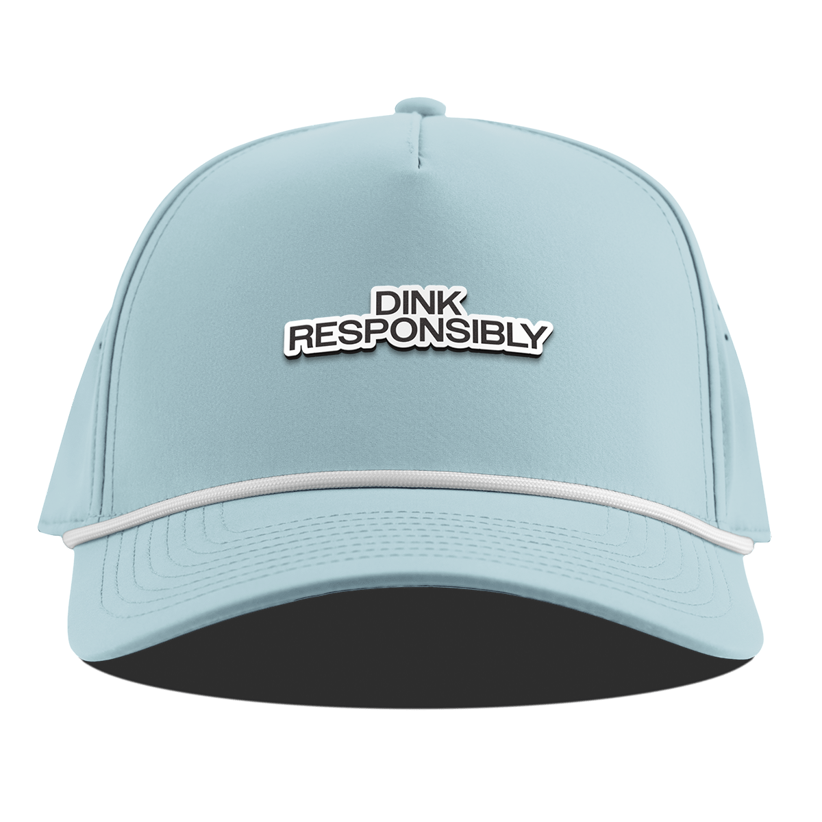 Dink Responsibly Curved 5 Panel Rope Sky Blue