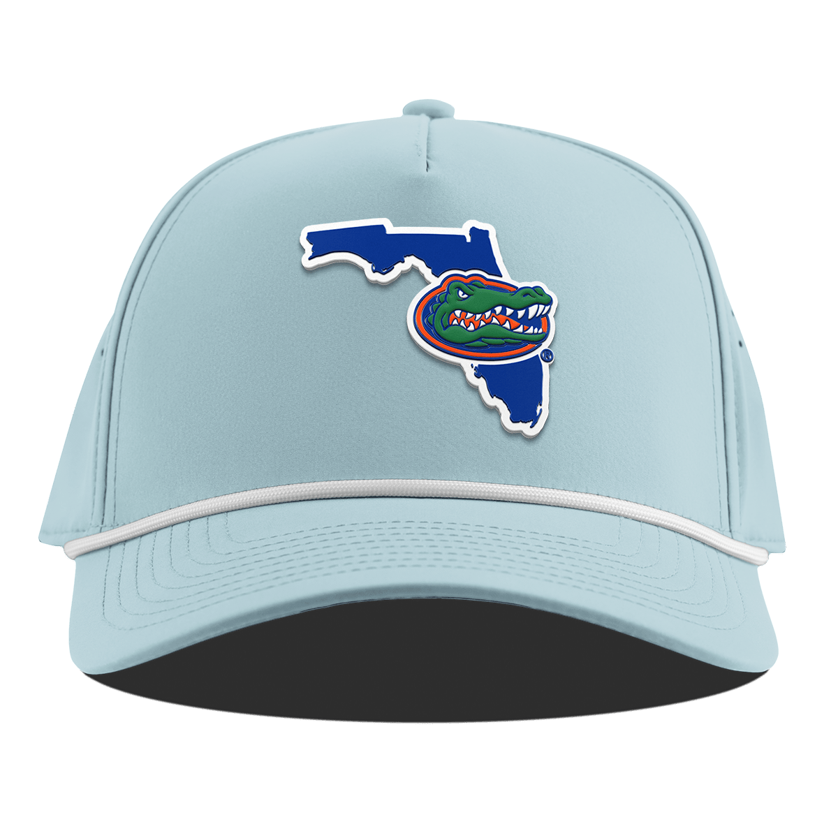 University of Florida "Gator State" Curved 5 Panel Rope Sky Blue