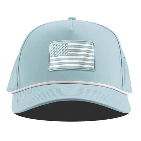 Heritage Old Glory Curved 5 Panel Rope Sky Blue