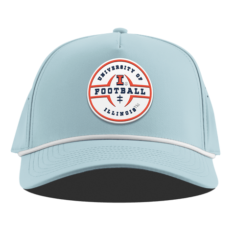 University of Illinois "Illinois Football Legacy" Curved 5 Panel Rope Sky Blue