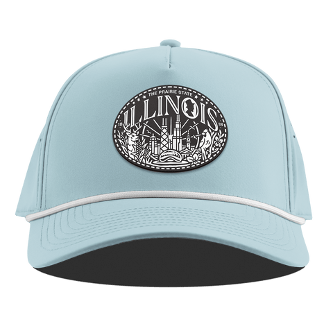 Illinois Traveler Curved 5 Panel Rope Sky Blue