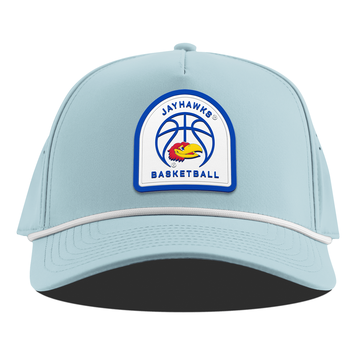 University of Kansas "Kansas Basketball" Curved 5 Panel Rope Sky Blue