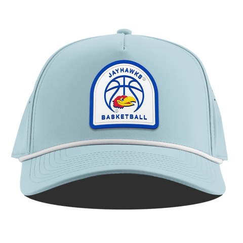 University of Kansas "Kansas Basketball" Curved 5 Panel Rope Sky Blue
