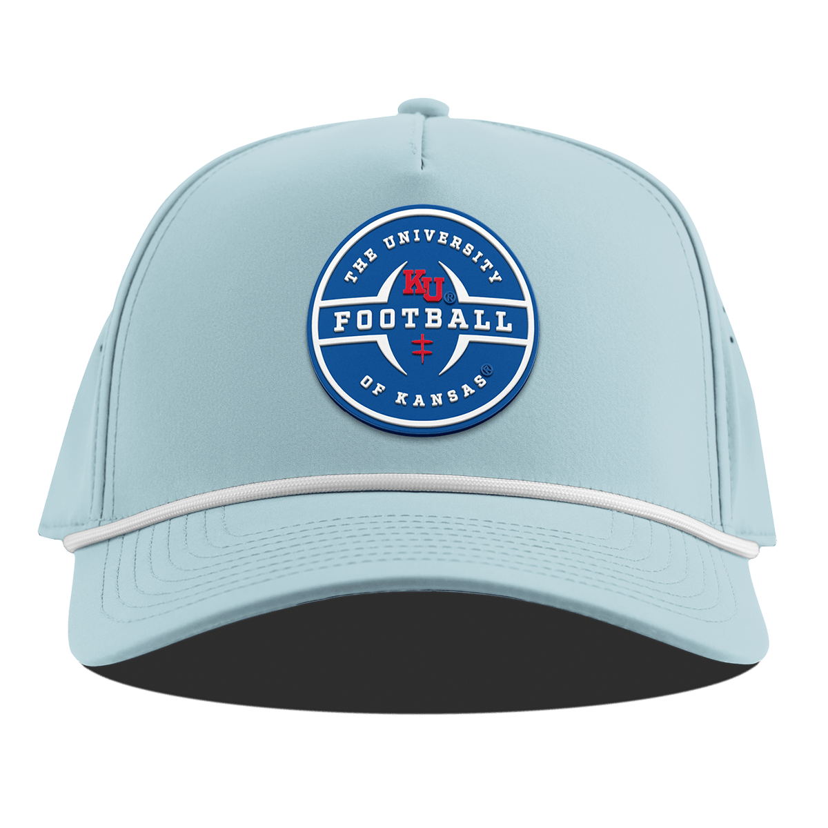 University of Kansas "Kansas Football Legacy" Curved 5 Panel Rope Sky Blue
