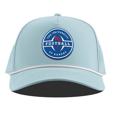 University of Kansas "Kansas Football Legacy" Curved 5 Panel Rope Sky Blue