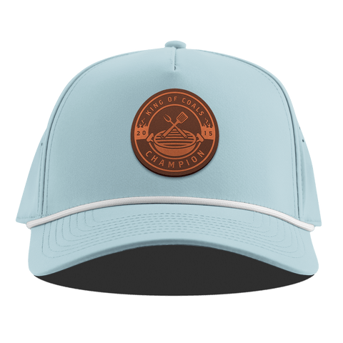 King of Coals Curved 5 Panel Rope Sky Blue