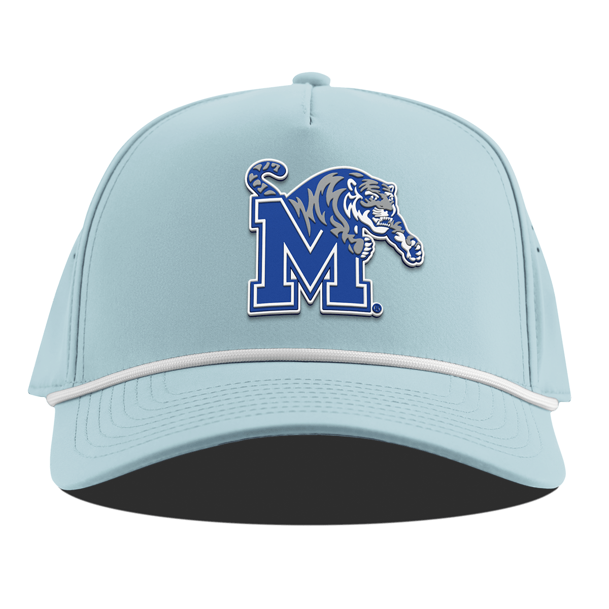 University of Memphis "Memphis Team Logo" Curved 5 Panel Rope Sky Blue