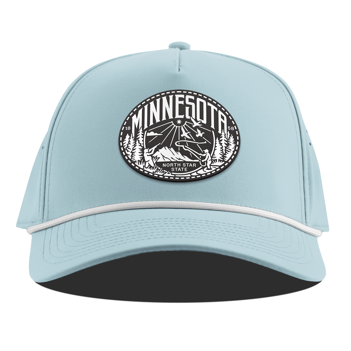 Minnesota Traveler Curved 5 Panel Rope Sky Blue