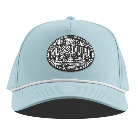 Missouri Traveler Curved 5 Panel Rope Sky Blue