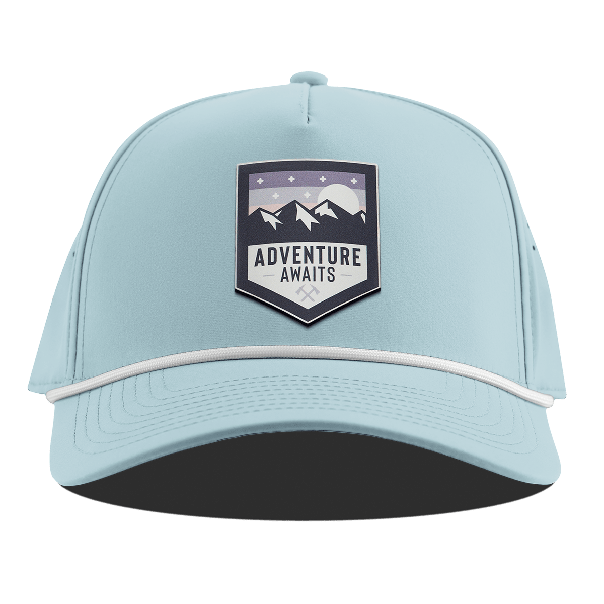 Moonlight Adventure Curved 5 Panel Rope Sky Blue