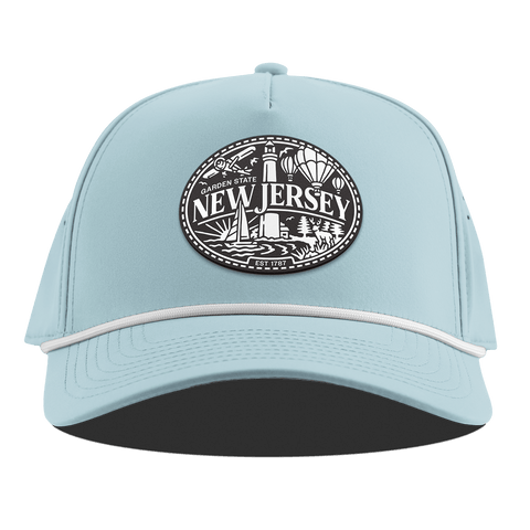 New Jersey Traveler Curved 5 Panel Rope Sky Blue