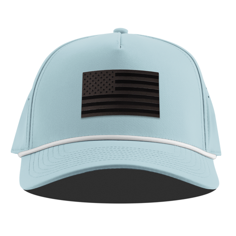 Old Glory Midnight Curved 5 Panel Rope Sky Blue