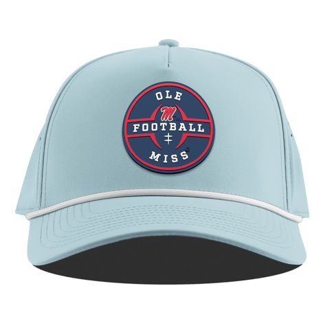 University of Mississippi "Ole Miss Football Legacy" Curved 5 Panel Rope Sky Blue