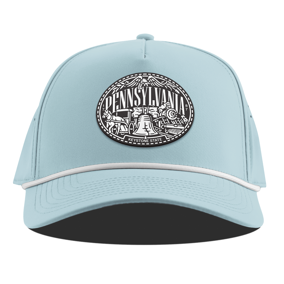 Pennsylvania Traveler Curved 5 Panel Rope Sky Blue