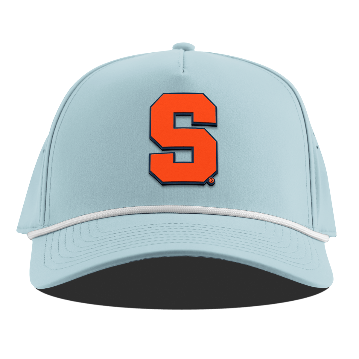 Syracuse University "Syracuse Orange Block" Curved 5 Panel Rope Sky Blue