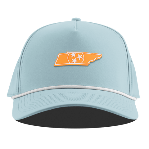 University of Tennessee "Tennessee Orange" Curved 5 Panel Rope Sky Blue