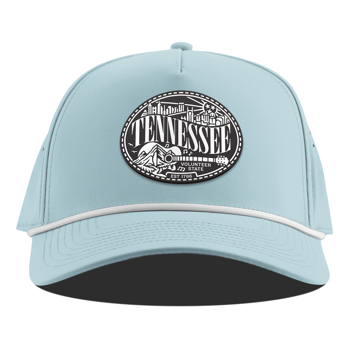 Tennessee Traveler Curved 5 Panel Rope Sky Blue