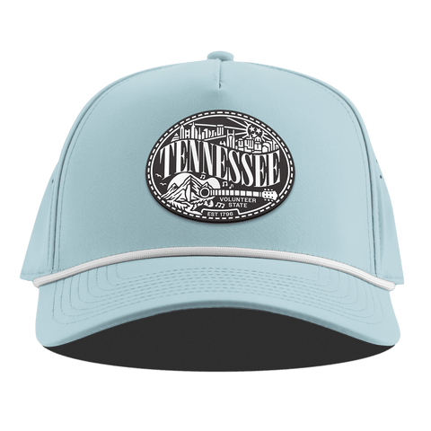 Tennessee Traveler Curved 5 Panel Rope Sky Blue