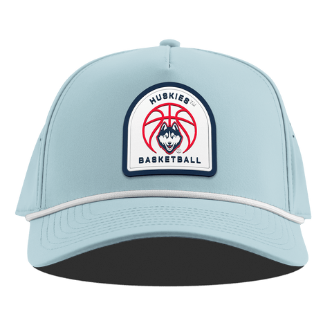 University of Connecticut "UConn Basketball" Curved 5 Panel Rope Sky Blue