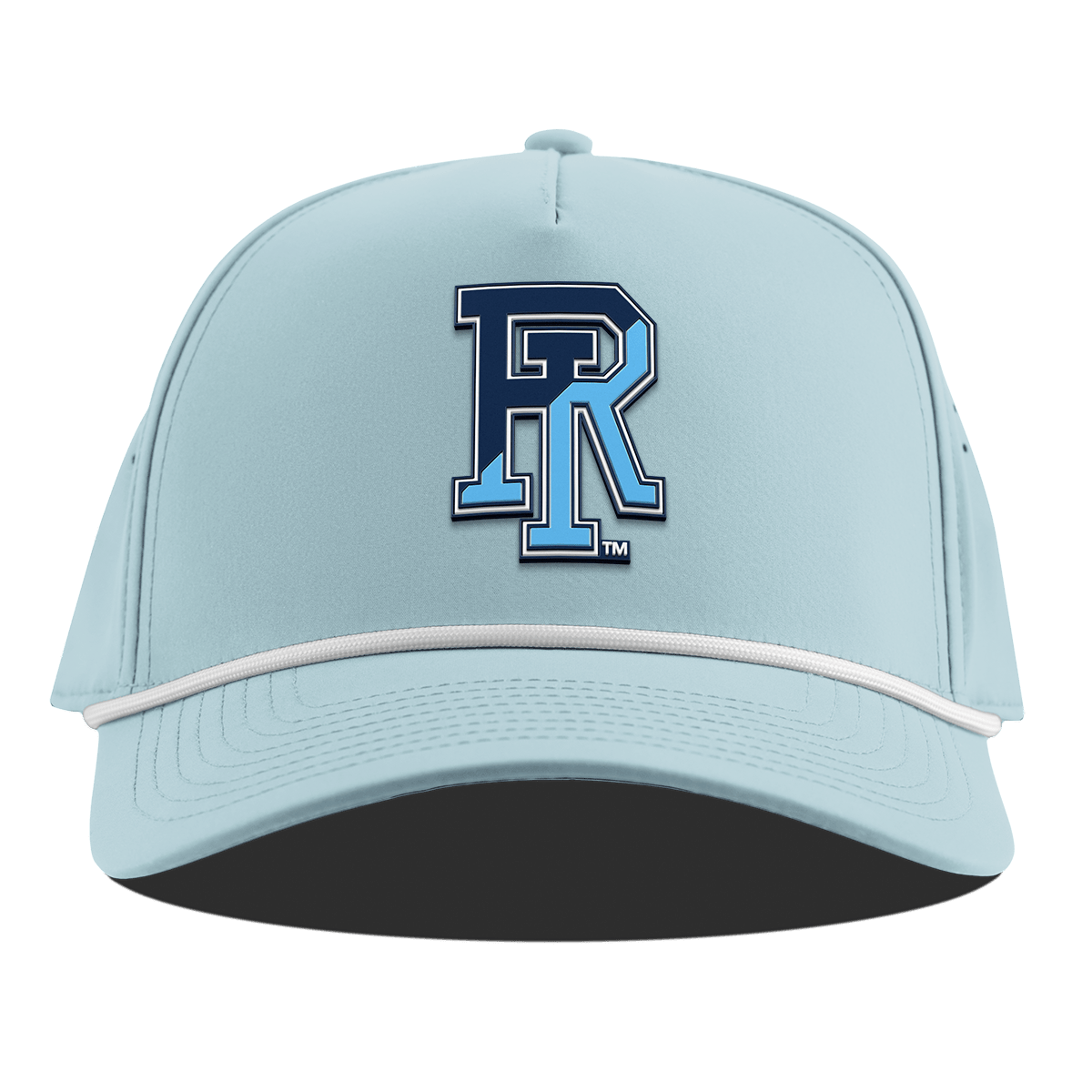 University of Rhode Island "URI Team Logo" Curved 5 Panel Rope Sky Blue