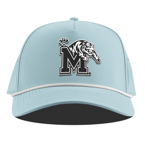 University of Memphis "Vintage Memphis Team Logo" Curved 5 Panel Rope Sky Blue